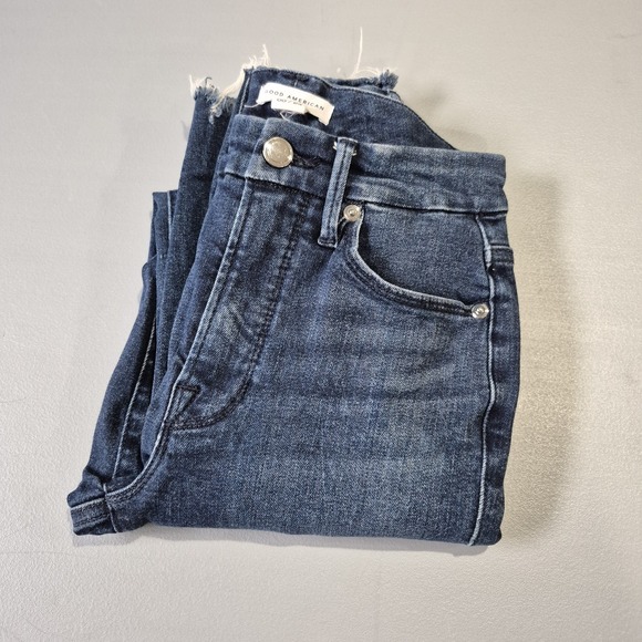 Good American Denim - Good American Jeans Womens 00/24 Good Legs High Rise Skinny Organic Cotton